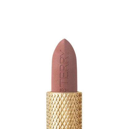 By Terry Rouge Opulent Vintage Nude lipstick in a sleek case, showcasing a nude shade perfect for elegant lips.