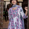 Dhiyona IE Floral Printed Empire Pure Cotton Anarkali Kurta With Trouser & Dupatta