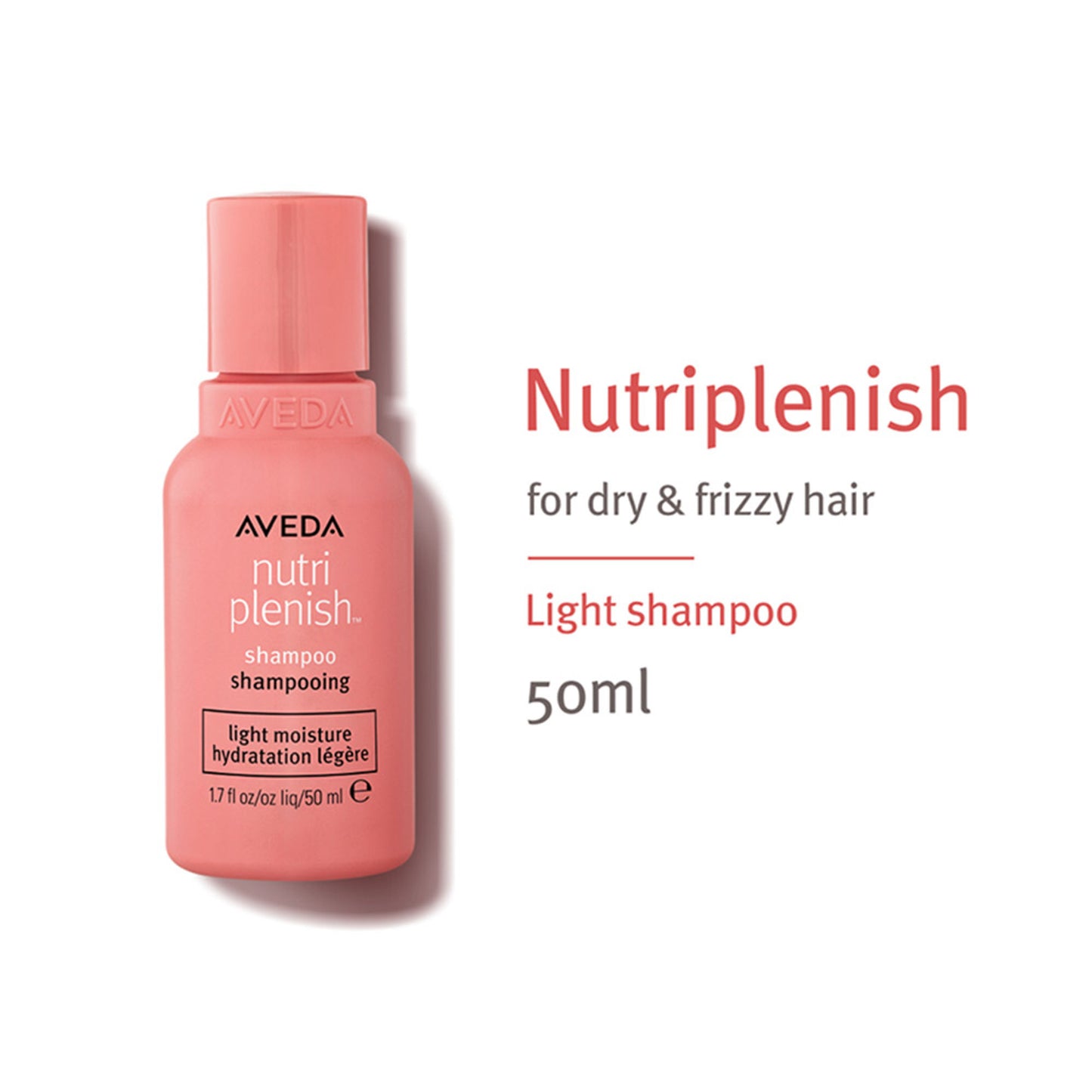 Aveda Nutriplenish Light Hydration Shampoo for Dry & Frizzy Hair with Coconut Oil