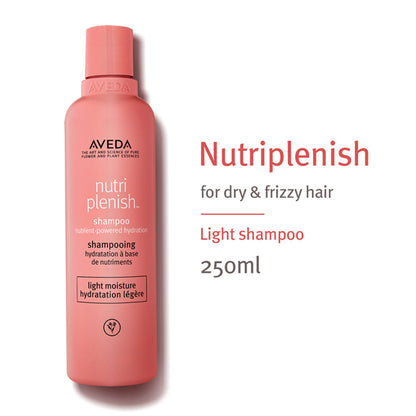 Aveda Nutriplenish Light Hydration Shampoo for Dry & Frizzy Hair with Coconut Oil