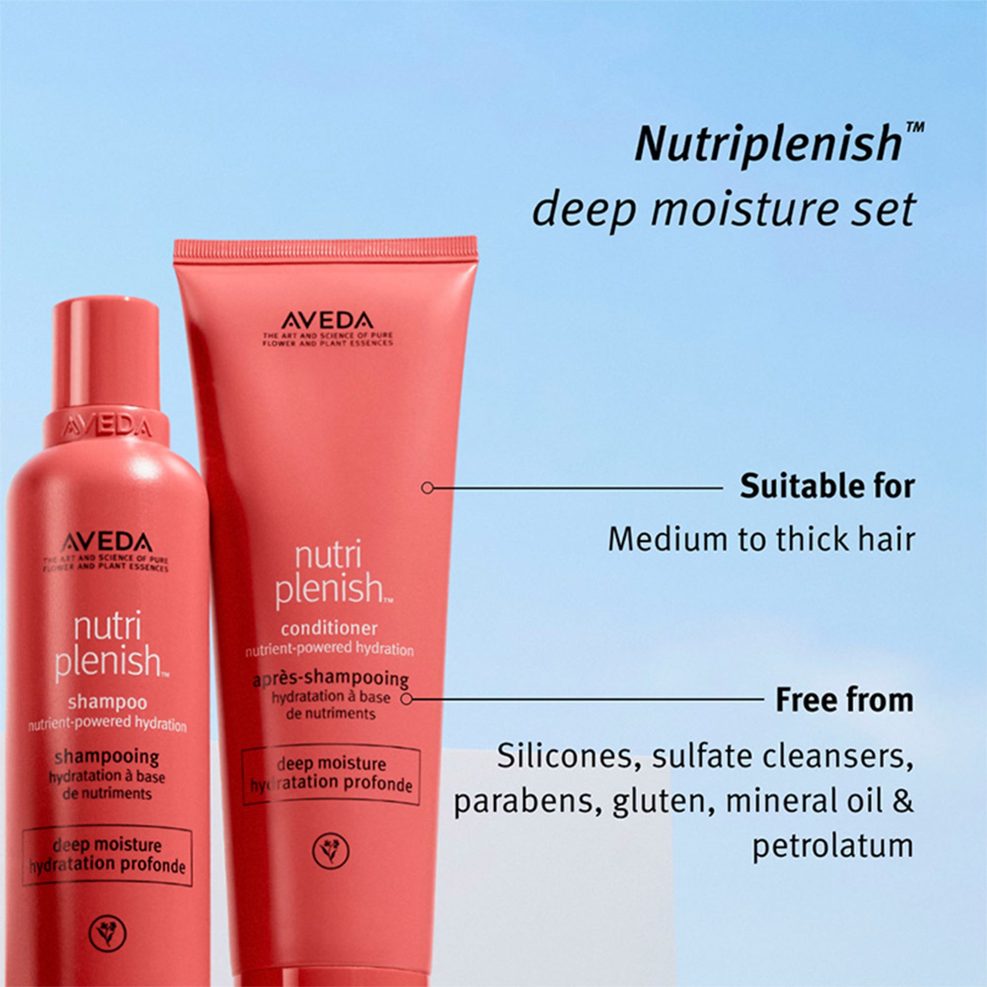 Aveda Nutriplenish Deep Hydration Conditioner for Dry & Frizzy Hair with Coconut Oil