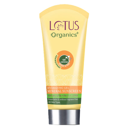 Lotus Organics Hydrating Gel Mineral Sunscreen SPF 30 PA +++