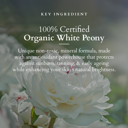 Lotus Organics Sheer Brightening Mineral Sunscreen, SPF 50, 100% Certified Organic White Peony