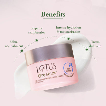 Lotus Organics+ Precious Brightening Night Creme