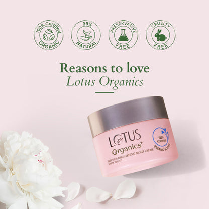 Lotus Organics+ Precious Brightening Night Creme