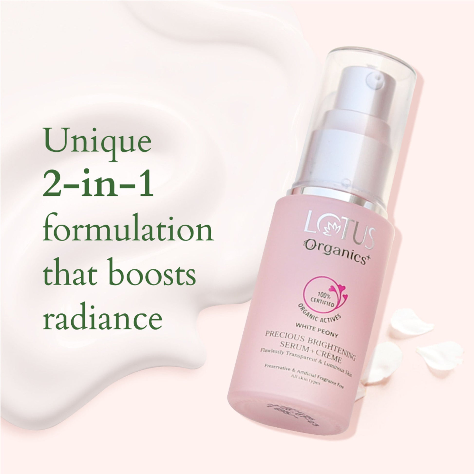 Lotus Organics Precious Brightening Serum + Creme