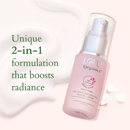 Lotus Organics Precious Brightening Serum + Creme