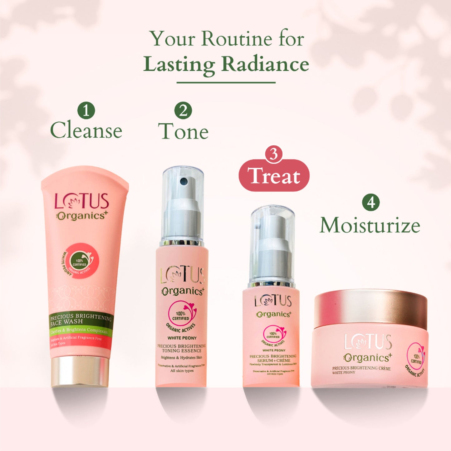 Lotus Organics Precious Brightening Serum + Creme