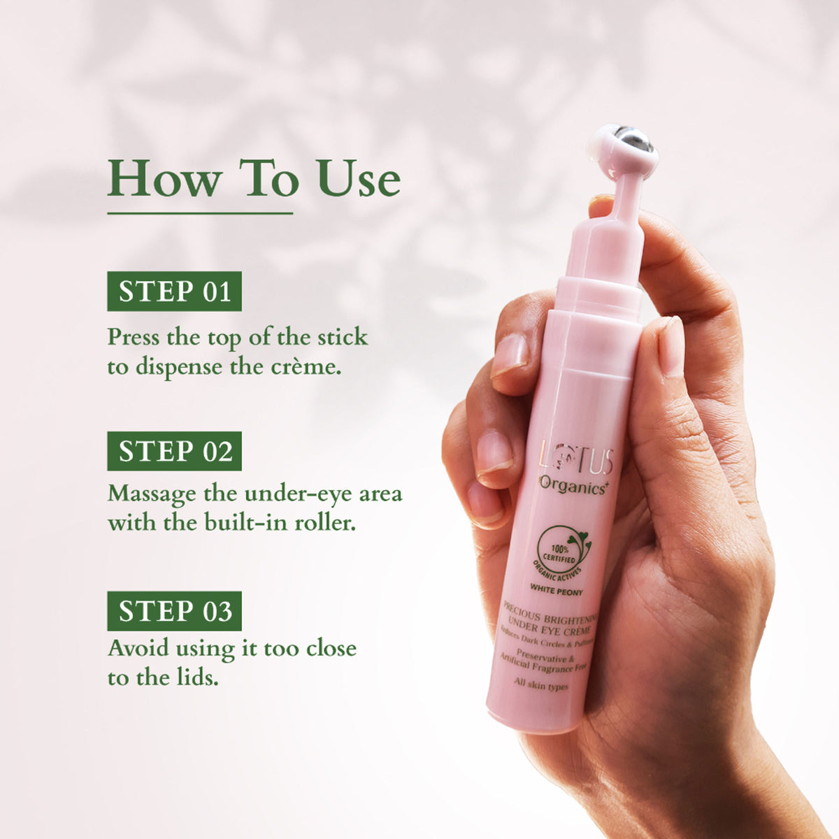 Lotus Organics + Precious Brightening Under Eye Creme