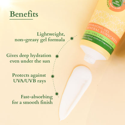 Lotus Organics Hydrating Gel Mineral Sunscreen SPF 30 PA +++