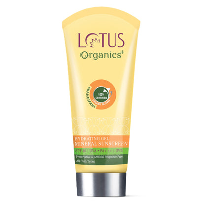 Lotus Organics Hydrating Gel Mineral Sunscreen SPF 30 PA +++