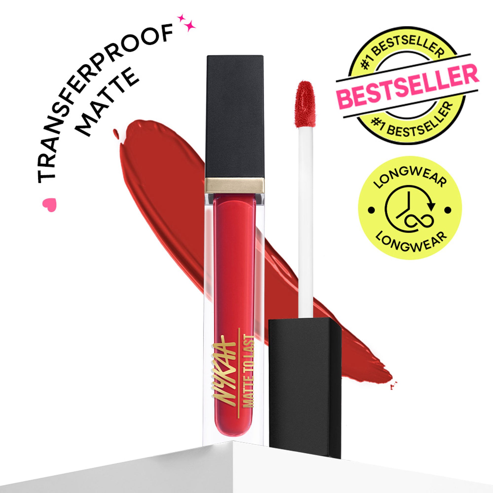 Nykaa Matte To Last ! Transferproof Liquid Lipstick - Guwa Hottie 03