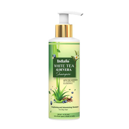 Indalo White Tea Aloe Vera Shampoo For Oily Hair