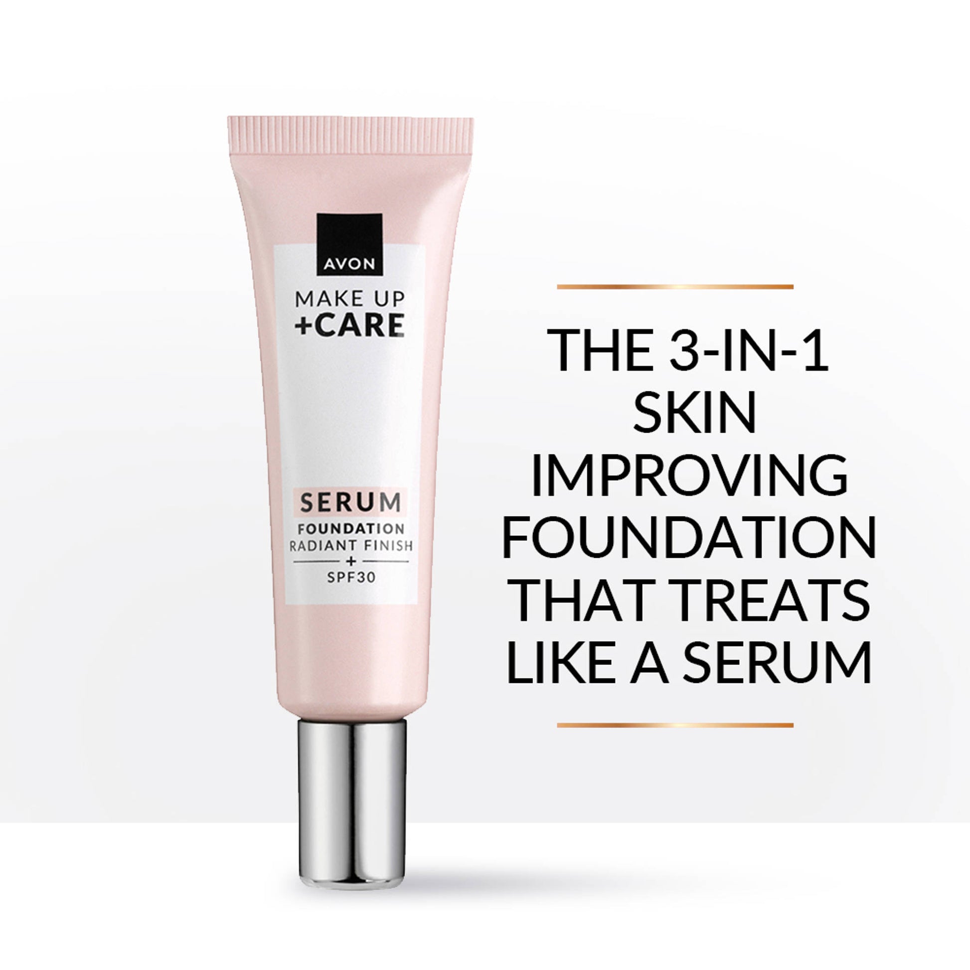 Avon Make Up+ Care Serum Foundation - Soft Honey