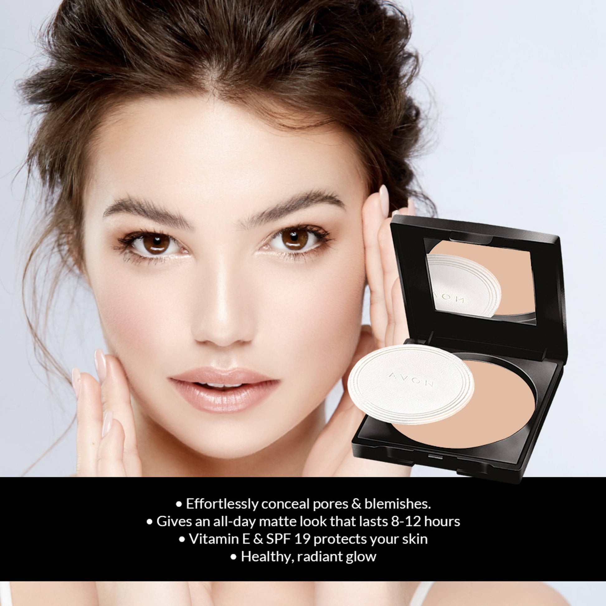 Avon Flawless True Matte Pressed Powder - Natural