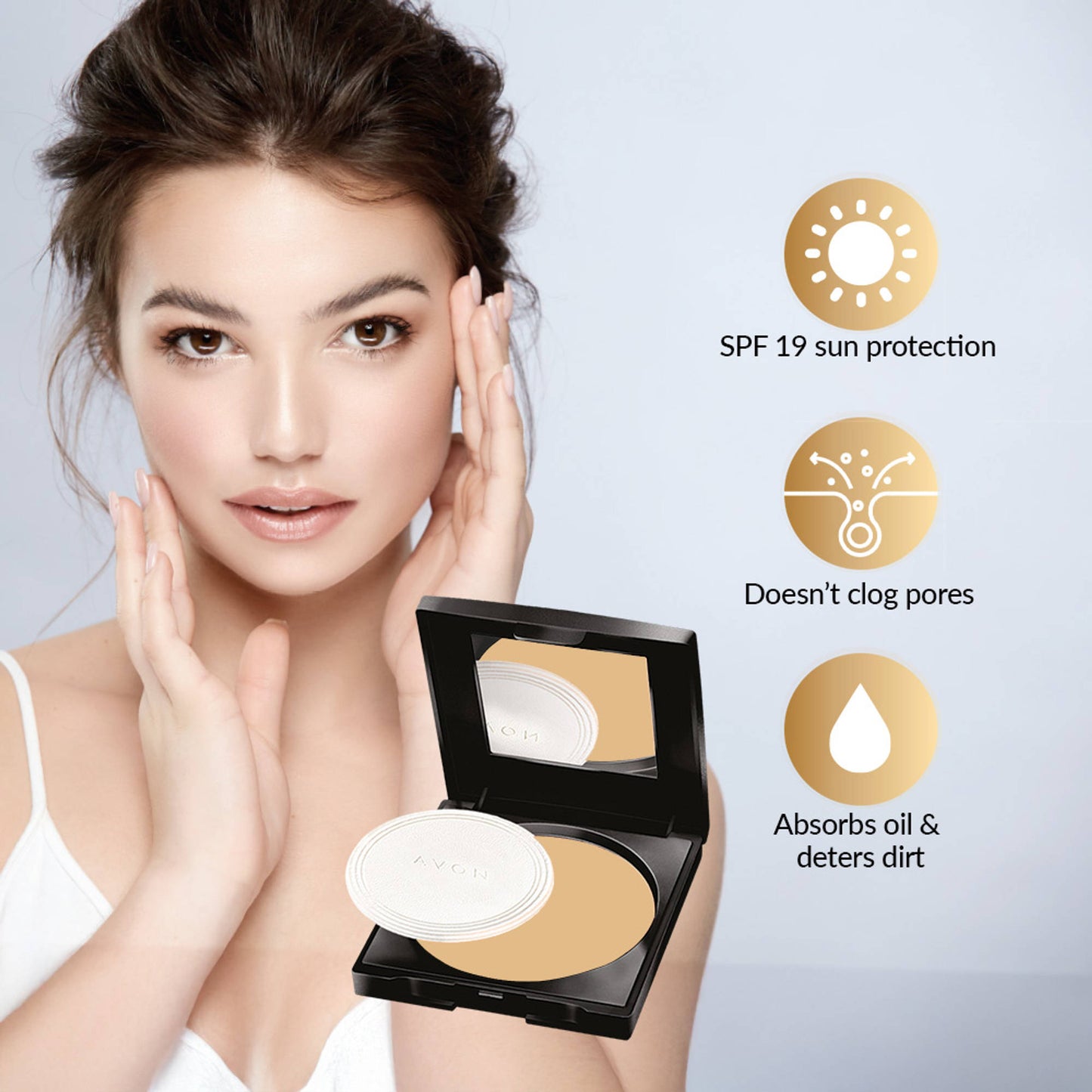 Avon Flawless True Matte Pressed Powder - Oriental