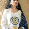 Dhiyona IE Women Ethnic Motifs Embroidered Regular Mirror Work Kurta with Trousers & With Dupatta