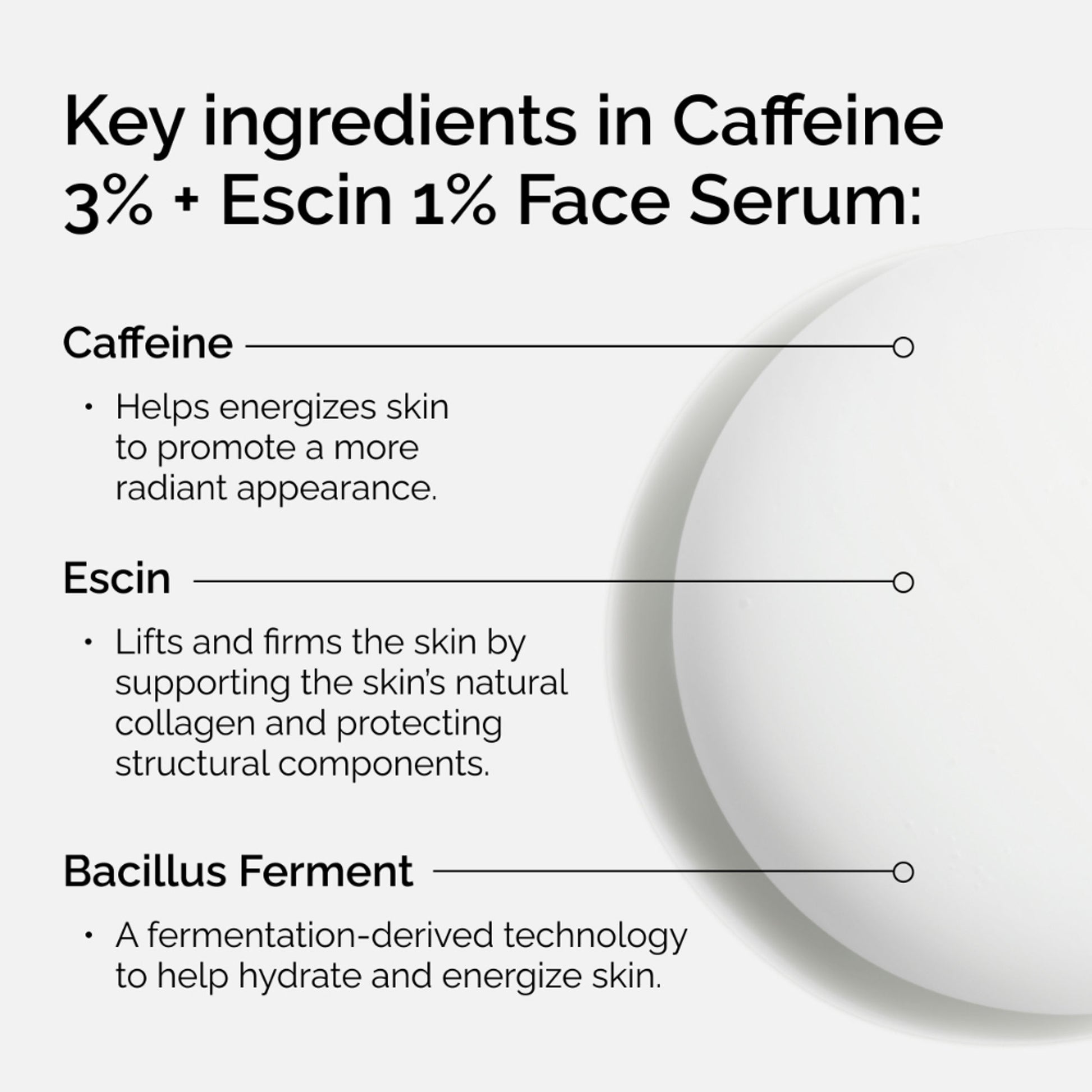 The Ordinary Caffeine 3% + Escin Face Serum