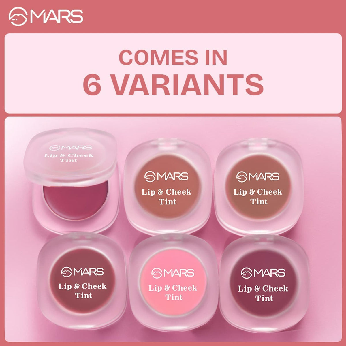 MARS Cosmetics Lip & Cheek Tint for Bold Pop Color - 05-Pastel Pink