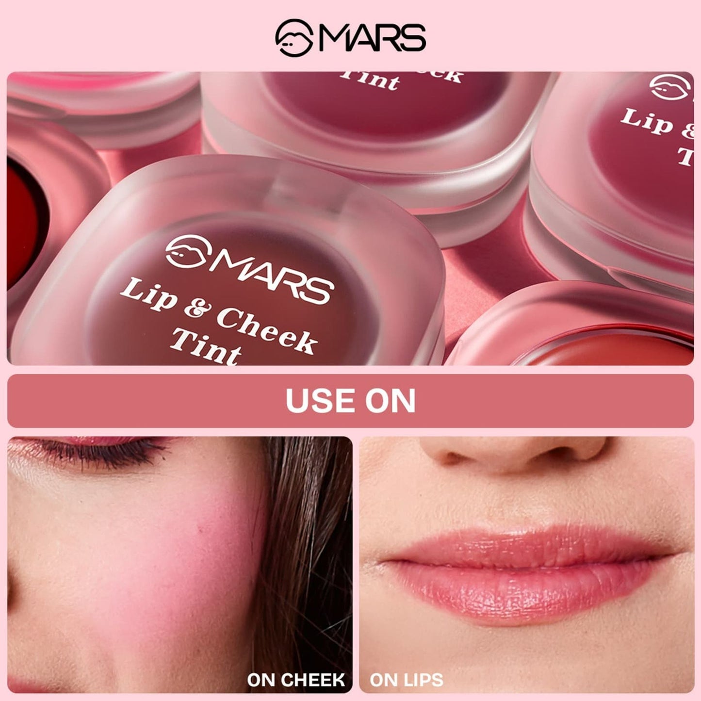 MARS Lip & Cheek Tint for Bold Pop Color - 06-Dark Fuschia