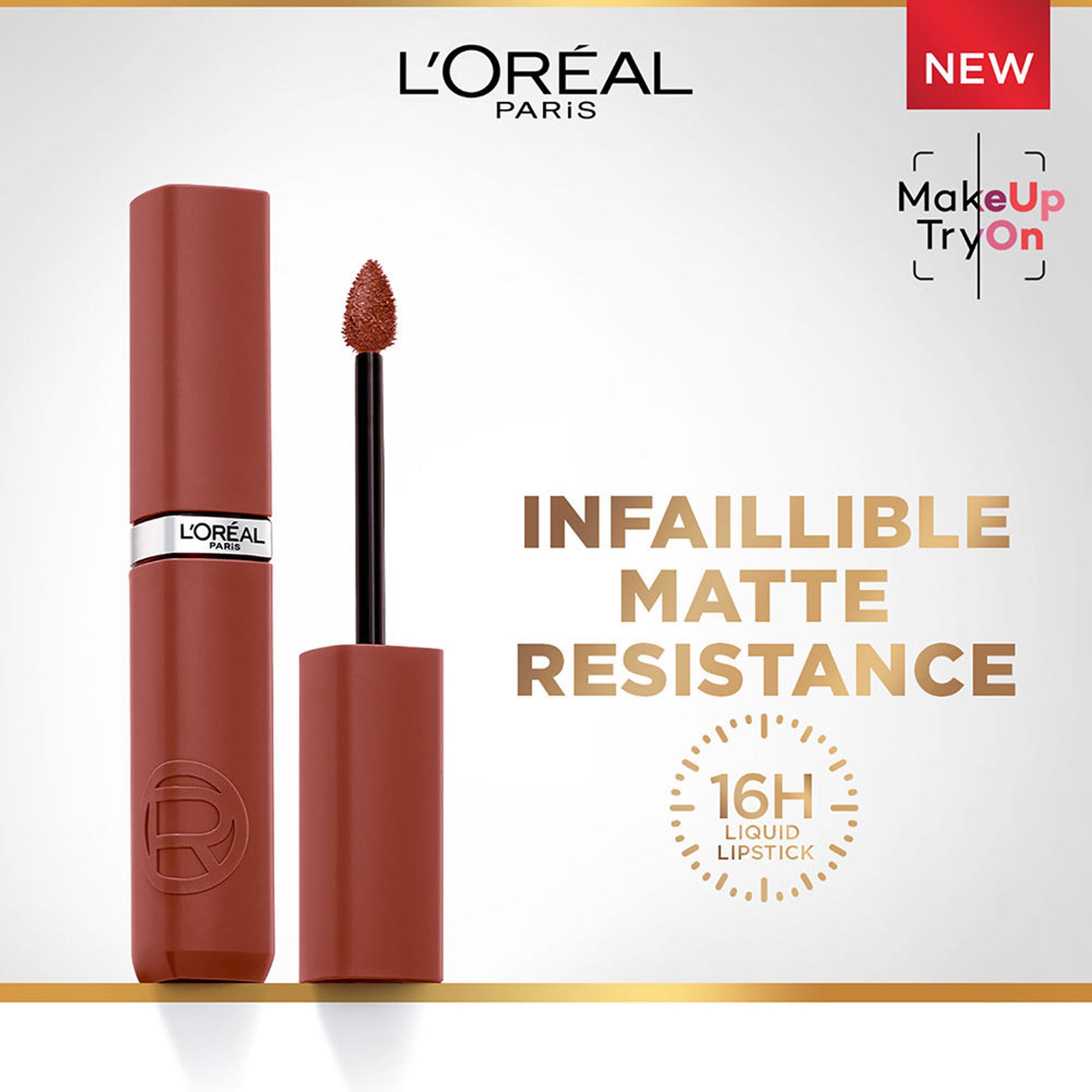 LOreal Paris Infallible Matte Resistance Lipstick, Transfer Resistant Formula - Lazy Sunday 150 - 150 Lazy Sunday