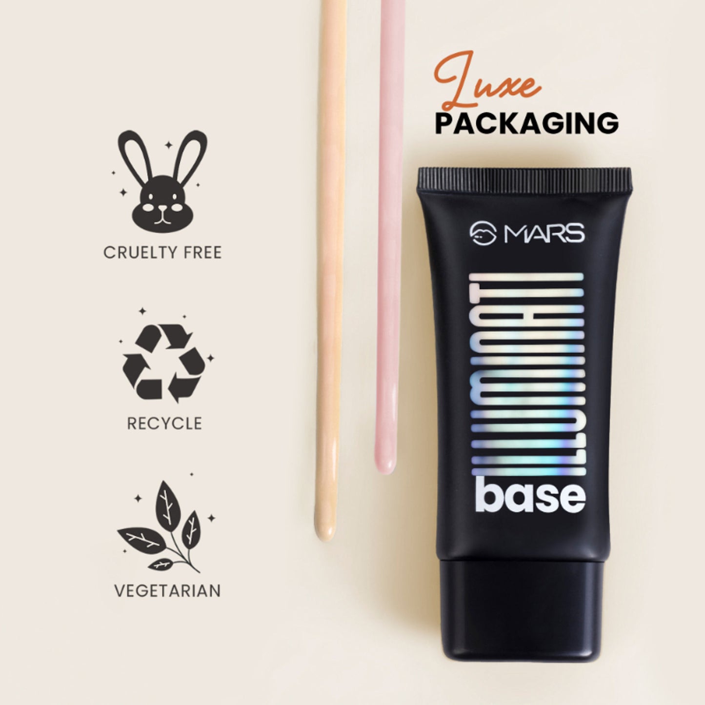 MARS Illuminati Base Primer +Strobe Cream + Highlighter - Pink Beam
