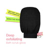 MAKEUP BY SITI Black Exfoliating Bath Gloves For Body & TAN and Dead Skin Remover
