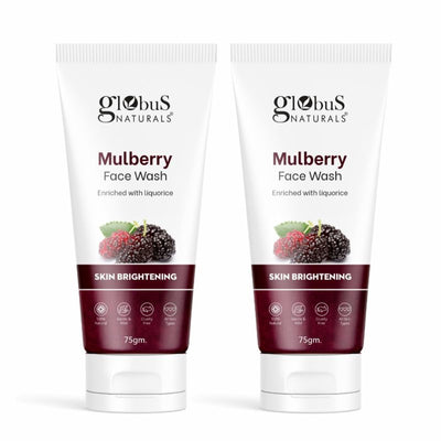 Globus Naturals Skin Brightening Mulberry Enriched With Liquorice Face Wash - Pack Of 2