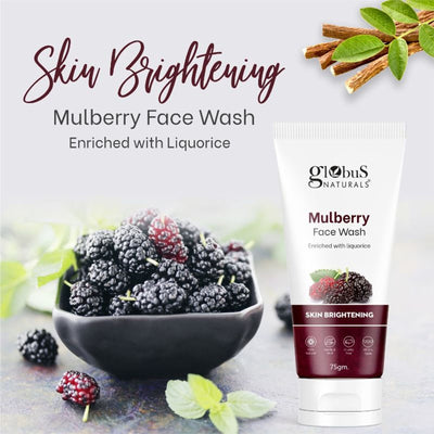 Globus Naturals Skin Brightening Mulberry Enriched With Liquorice Face Wash - Pack Of 2