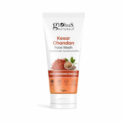 Globus Naturals Kesar Chandan Enriched With Turmeric & Coffee Face Wash