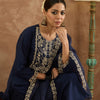 Dhiyona IE Women Embroidered Regular Thread Work Kurta with Trousers & Dupatta