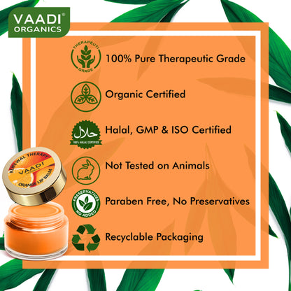 Vaadi Herbals Lip Balm - Orange (Pack Of 2)