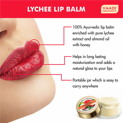 Vaadi Herbals Lychee Lip Therapy - Pack Of 2