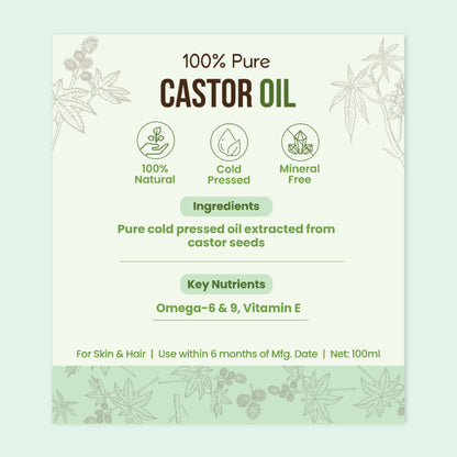 Nat Habit 100% Pure Cold Pressed Castor Oil