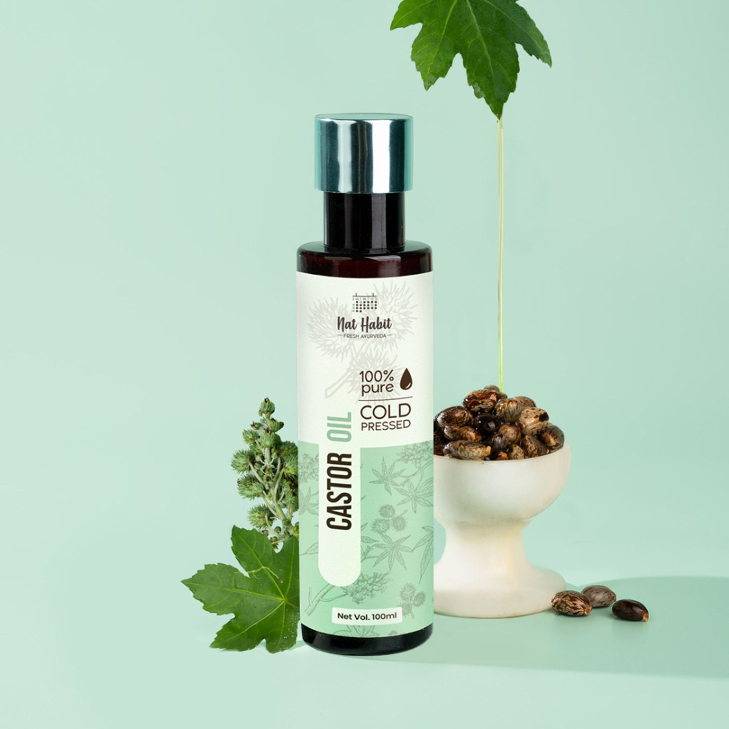 Nat Habit 100% Pure Cold Pressed Castor Oil