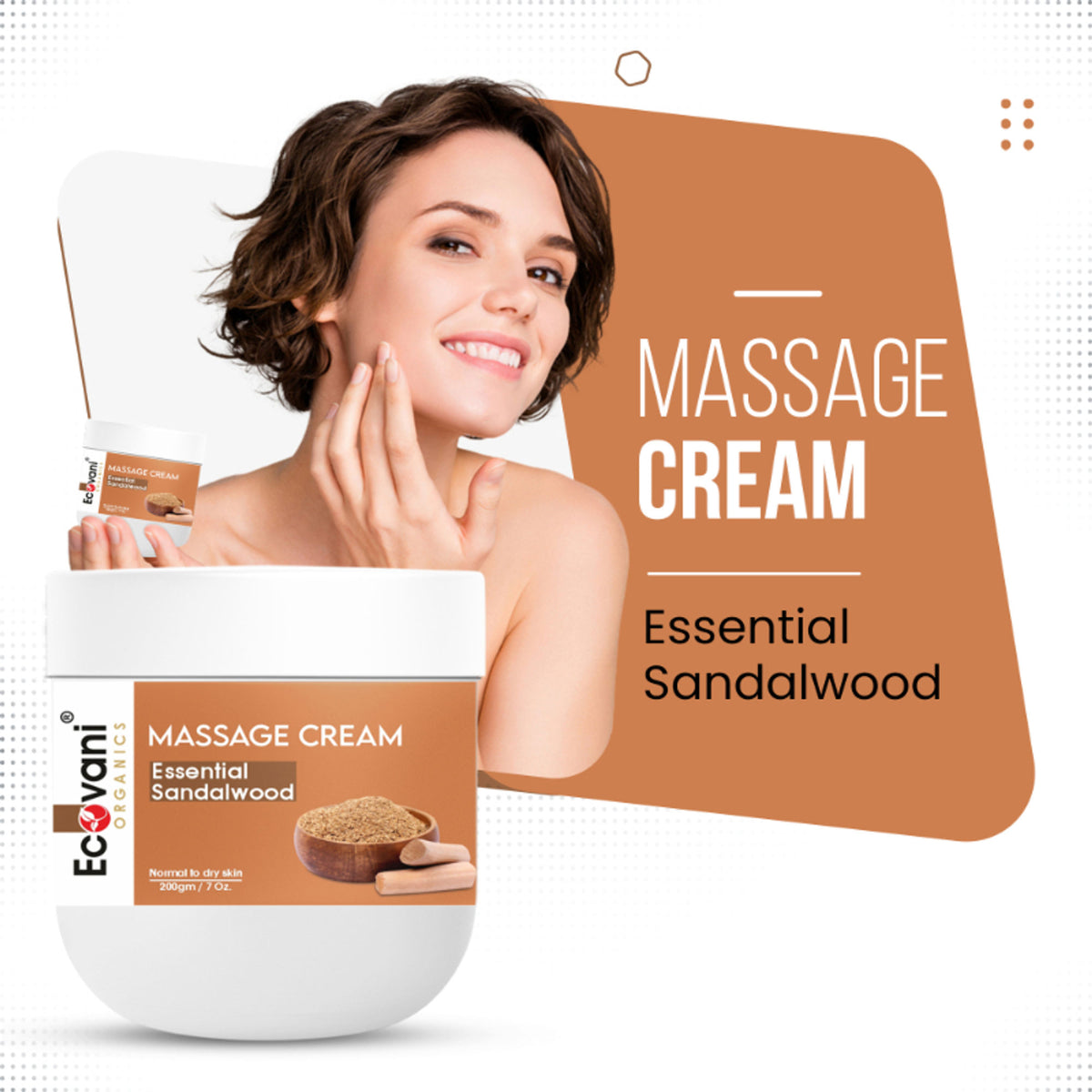 ECOVANI Essential Sandalwood Massage Cream