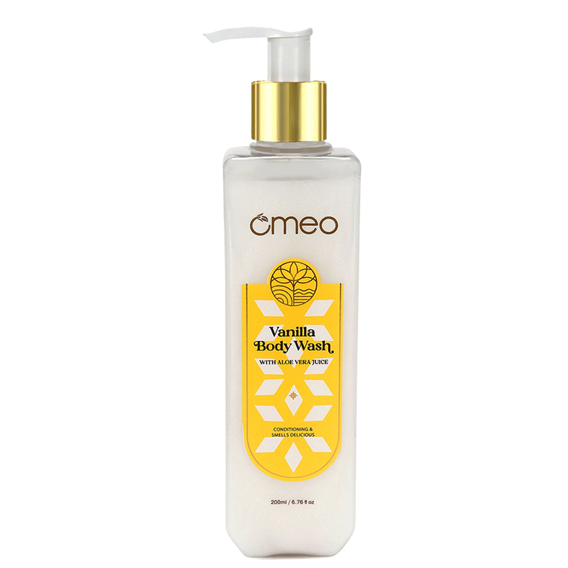 Omeo Vanilla Body Wash & Shower Gel With Aloe Vera, Daily Gentle Cleanser For Revitalized Skin