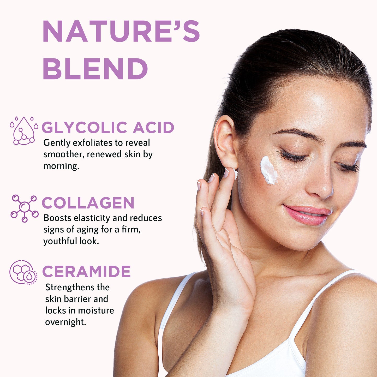 Orgatre Reduces Wrinkles & Fine Lines, Anti-Aging Night Cream with Ceramide, Collagen