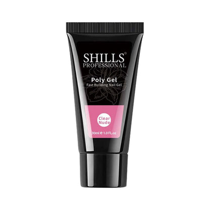 Shills Professional Nail Poly Gel - Clear Nude