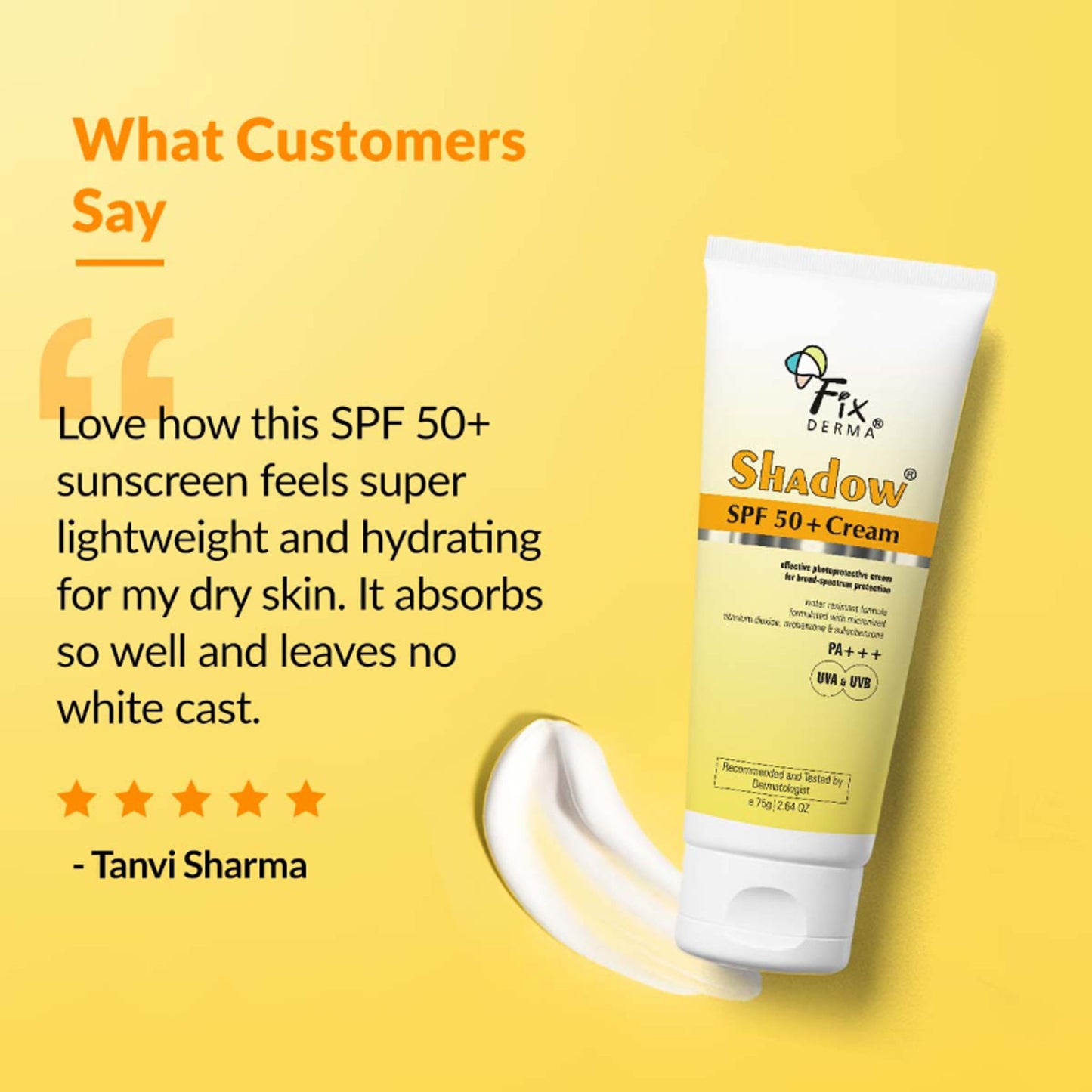 Fixderma Shadow SPF 50+ Cream To Protect Broad Spectrum