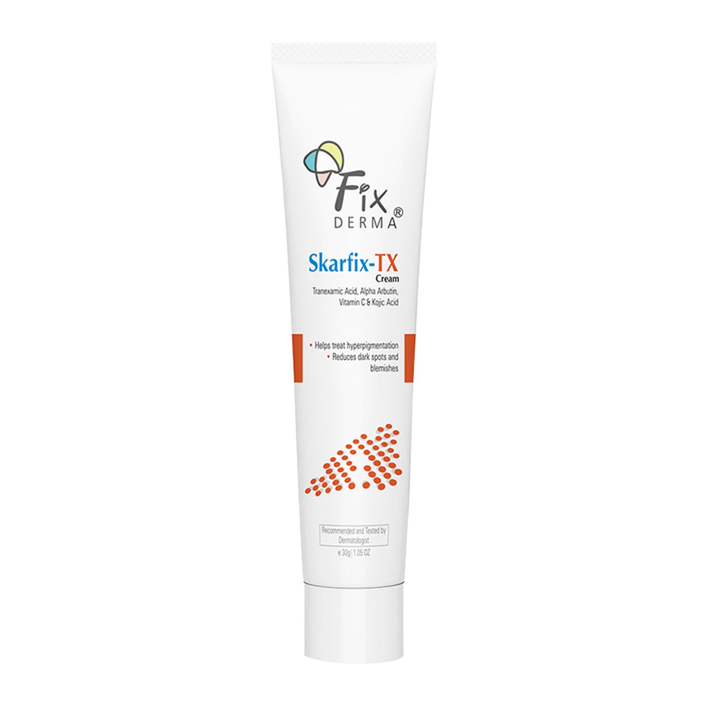 Fixderma Tranexamic Acid + 2%Kojic Acid + 1%Arbutin SKARFIX TX Face Cream For Pigmentation