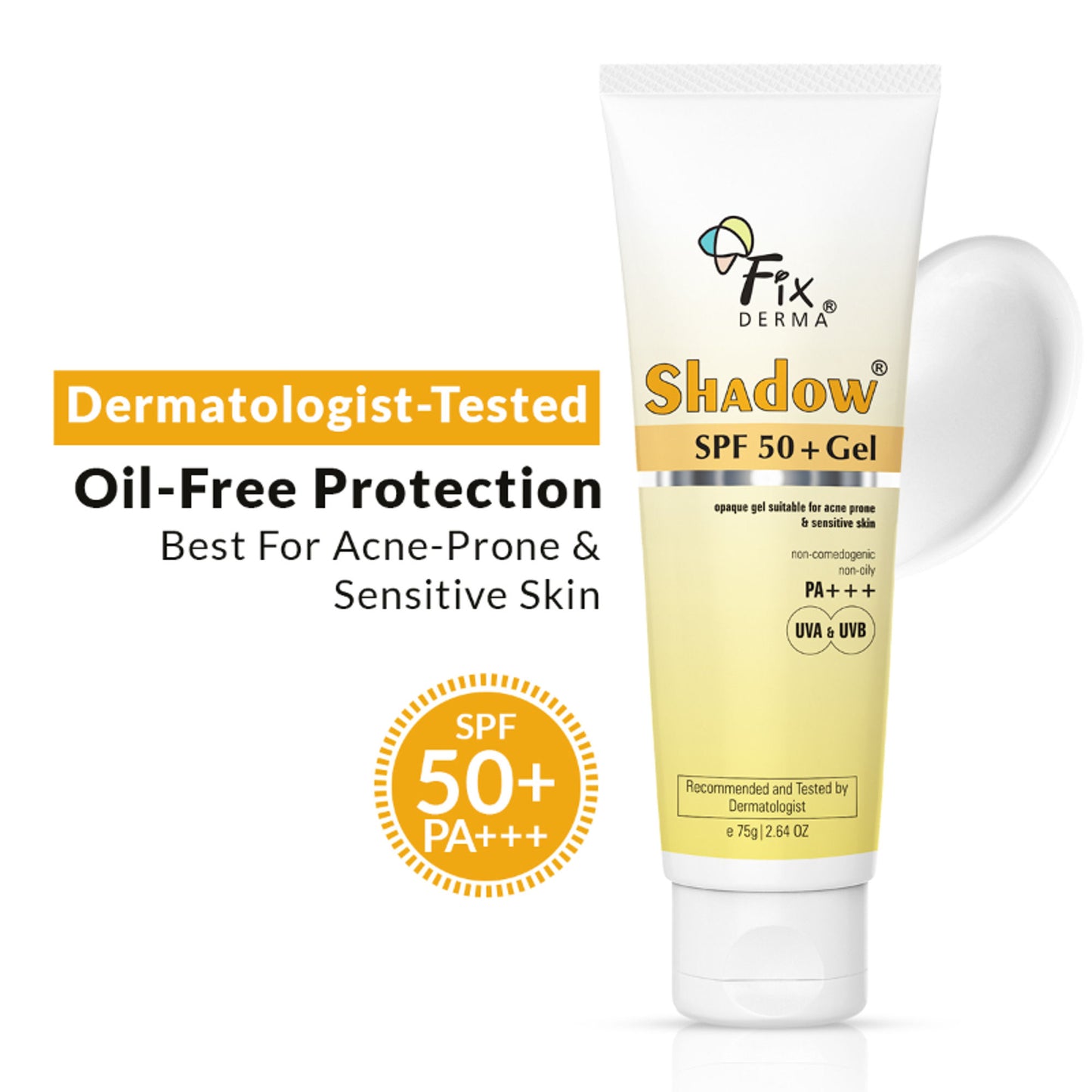 Fixderma Shadow Sunscreen SPF 50+ Gel For Oily Skin