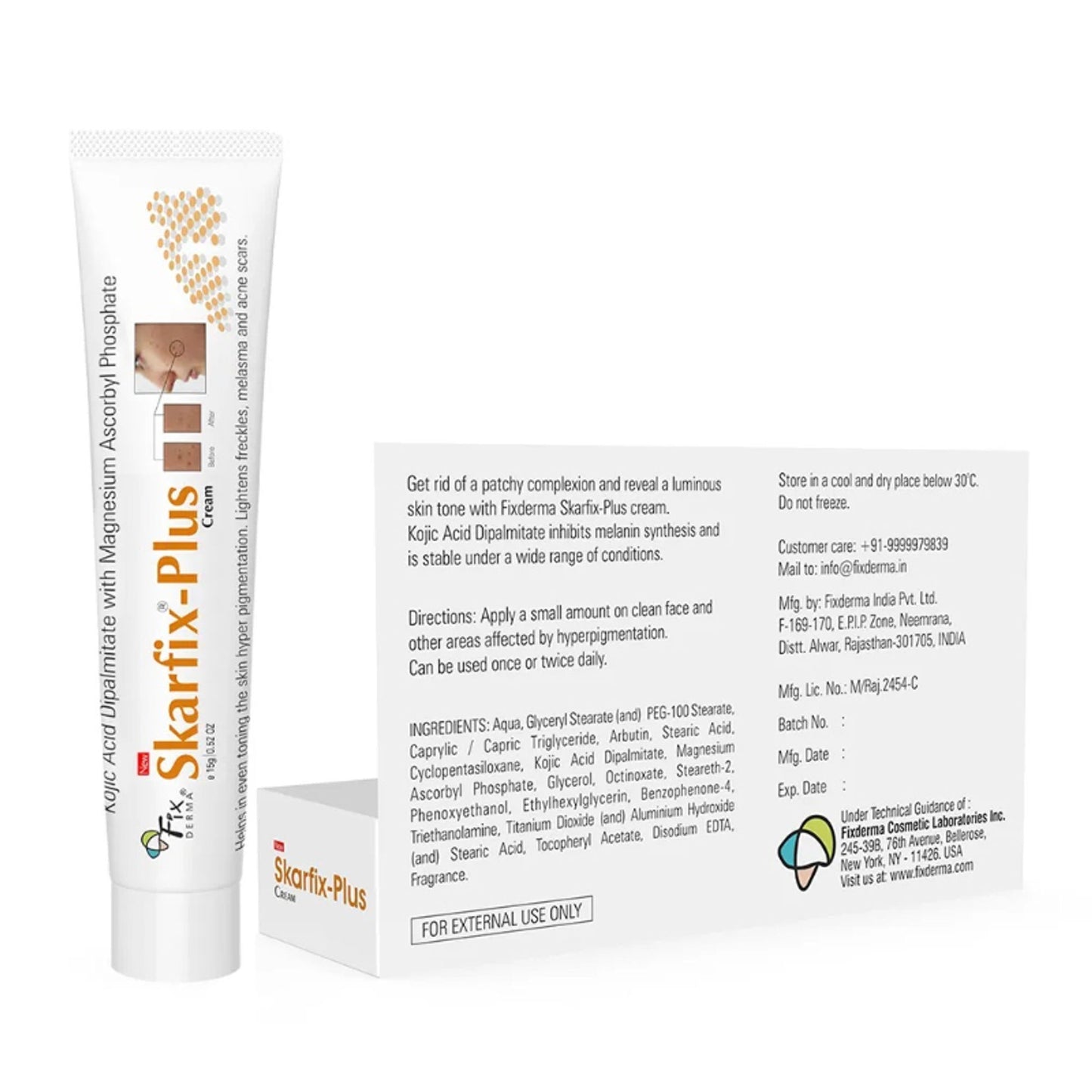 Fixderma Kojic Acid + Arbutin Skarfix - Plus Cream