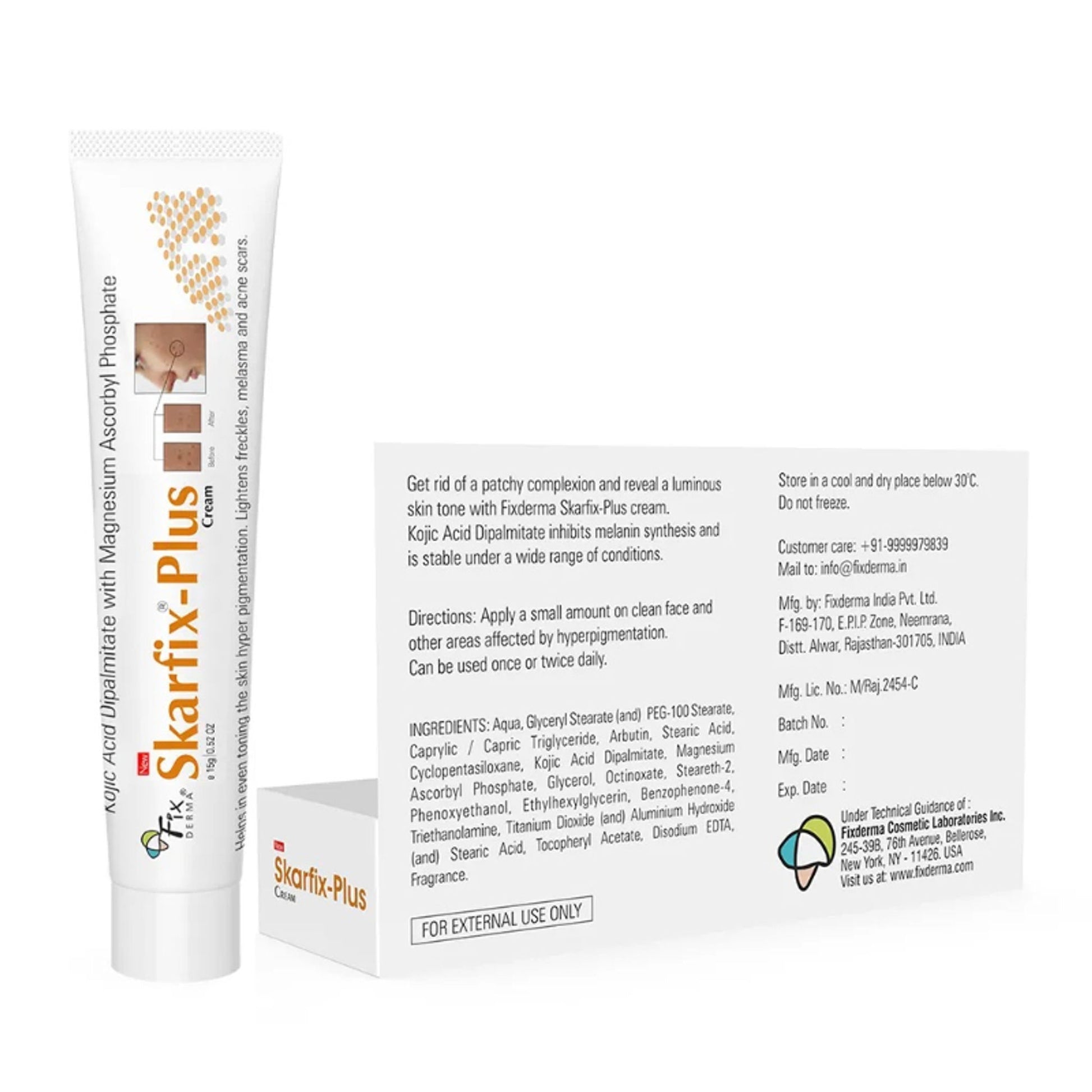 Fixderma Kojic Acid + Arbutin Skarfix - Plus Cream