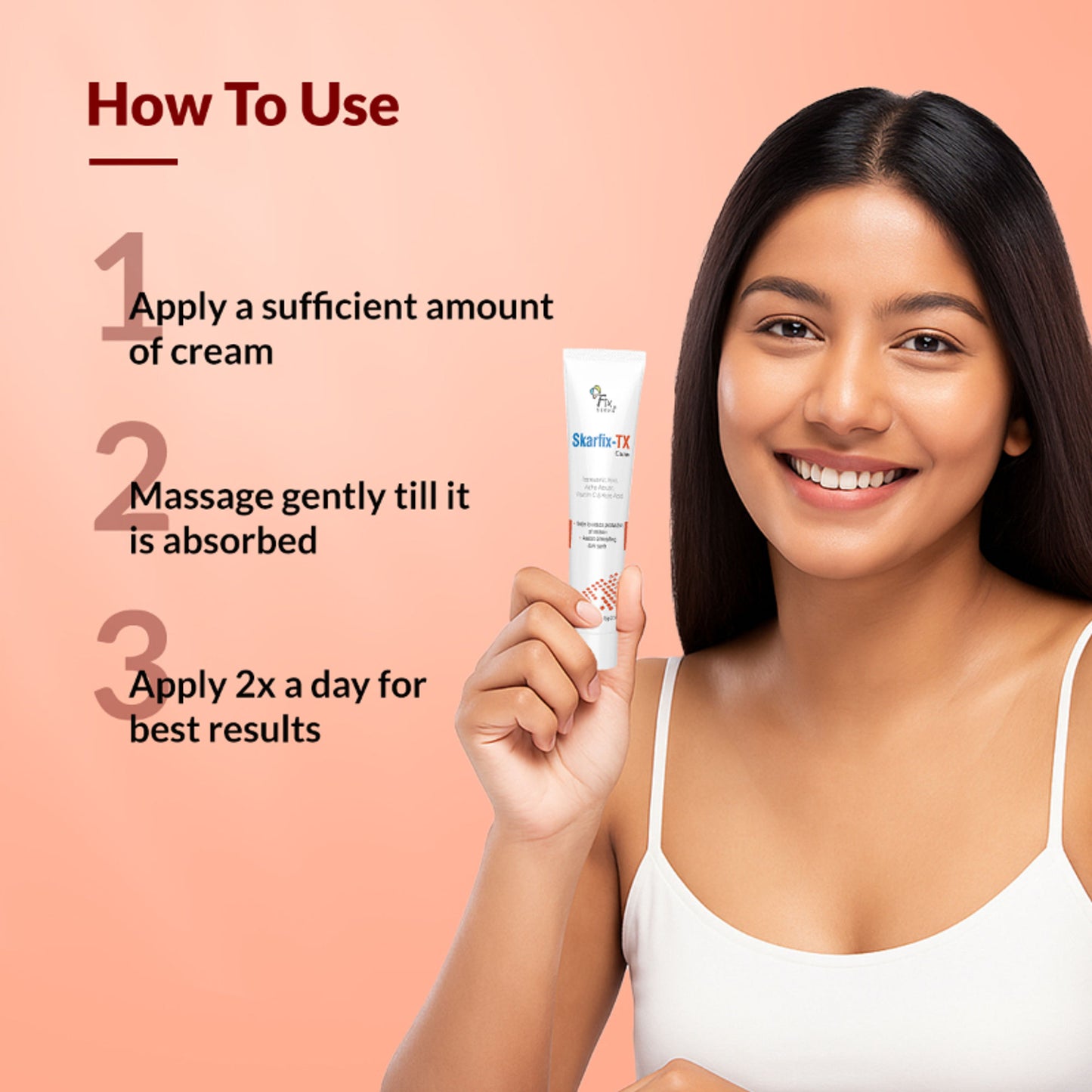 Fixderma Tranexamic Acid + 2%Kojic Acid + 1%Arbutin SKARFIX TX Face Cream For Pigmentation