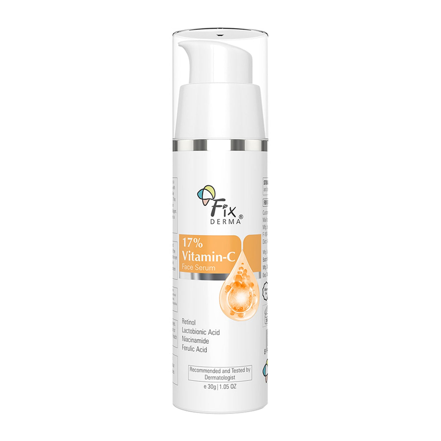Fixderma 17% Vitamin C Face Serum With Retinol & Niacinamide
