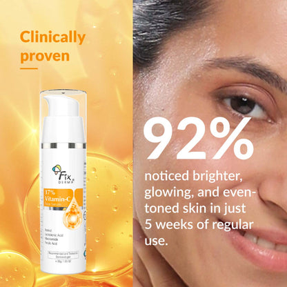 Fixderma 17% Vitamin C Face Serum With Retinol & Niacinamide