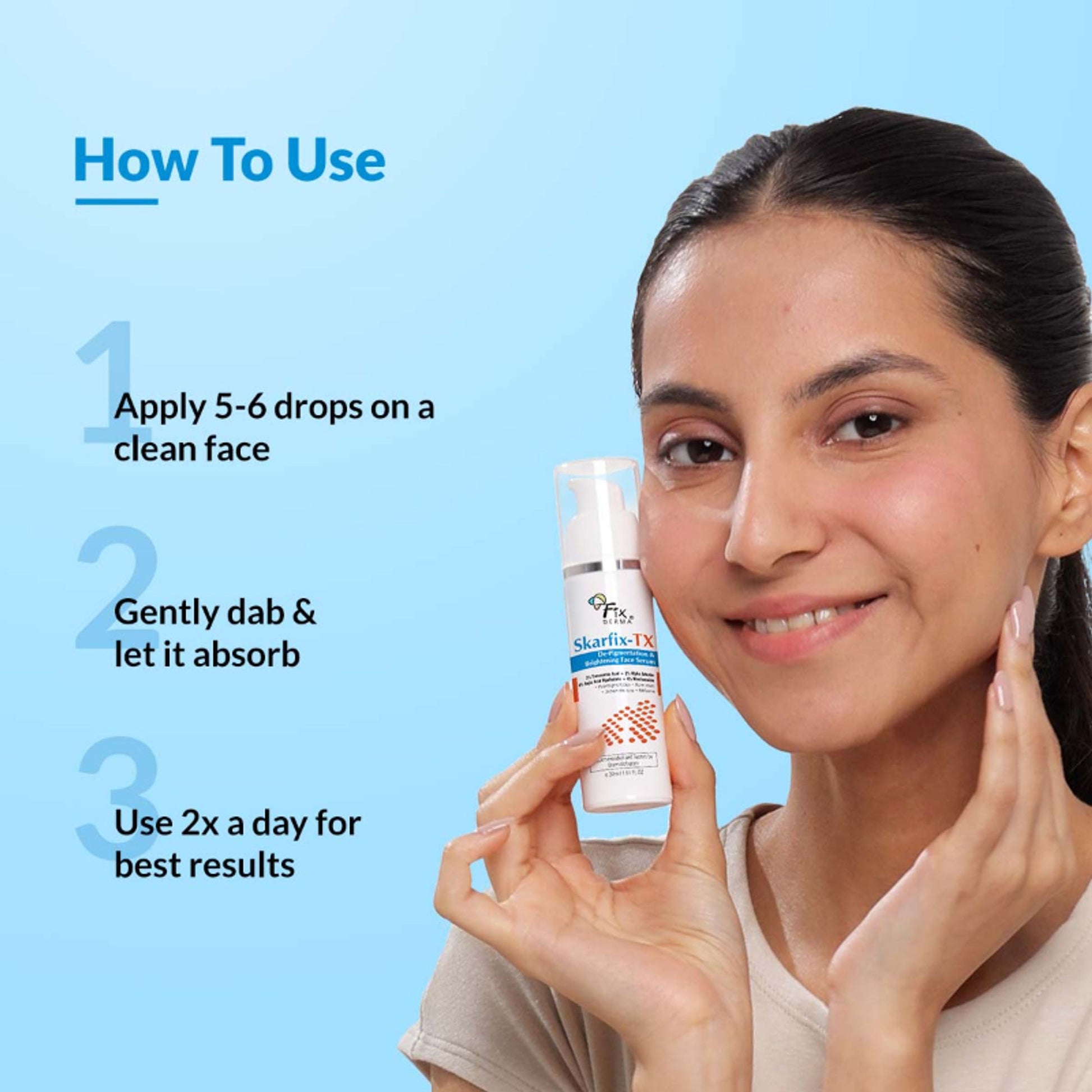 Fixderma Skarfix Tx Serum 3% Tranexamic Acid +2% Alpha Arbutin + 4% Kojic Acid + 4% Niacinamide