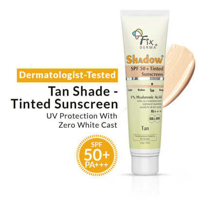 Fixderma Shadow Tinted Sunscreen Deep SPF 50 PA+++ Sunscreen - Tan
