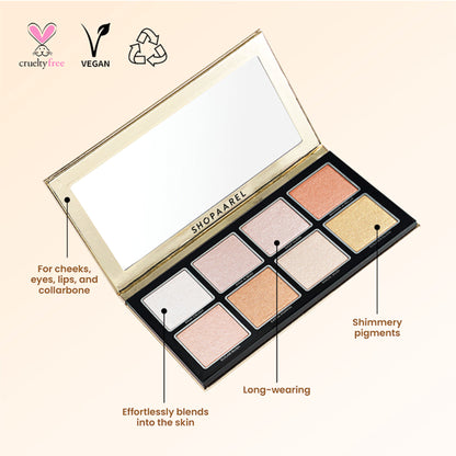 Shopaarel Highlighter Palette Studio Glow